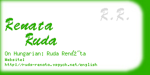 renata ruda business card